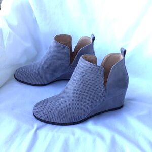 Grey Suede Boots Size 8